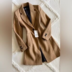 Zara Women's Camel Trench Coat